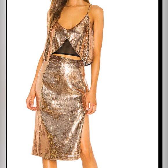 Lovers + Friends Duchess Sequin Two Piece - Picture 1 of 8